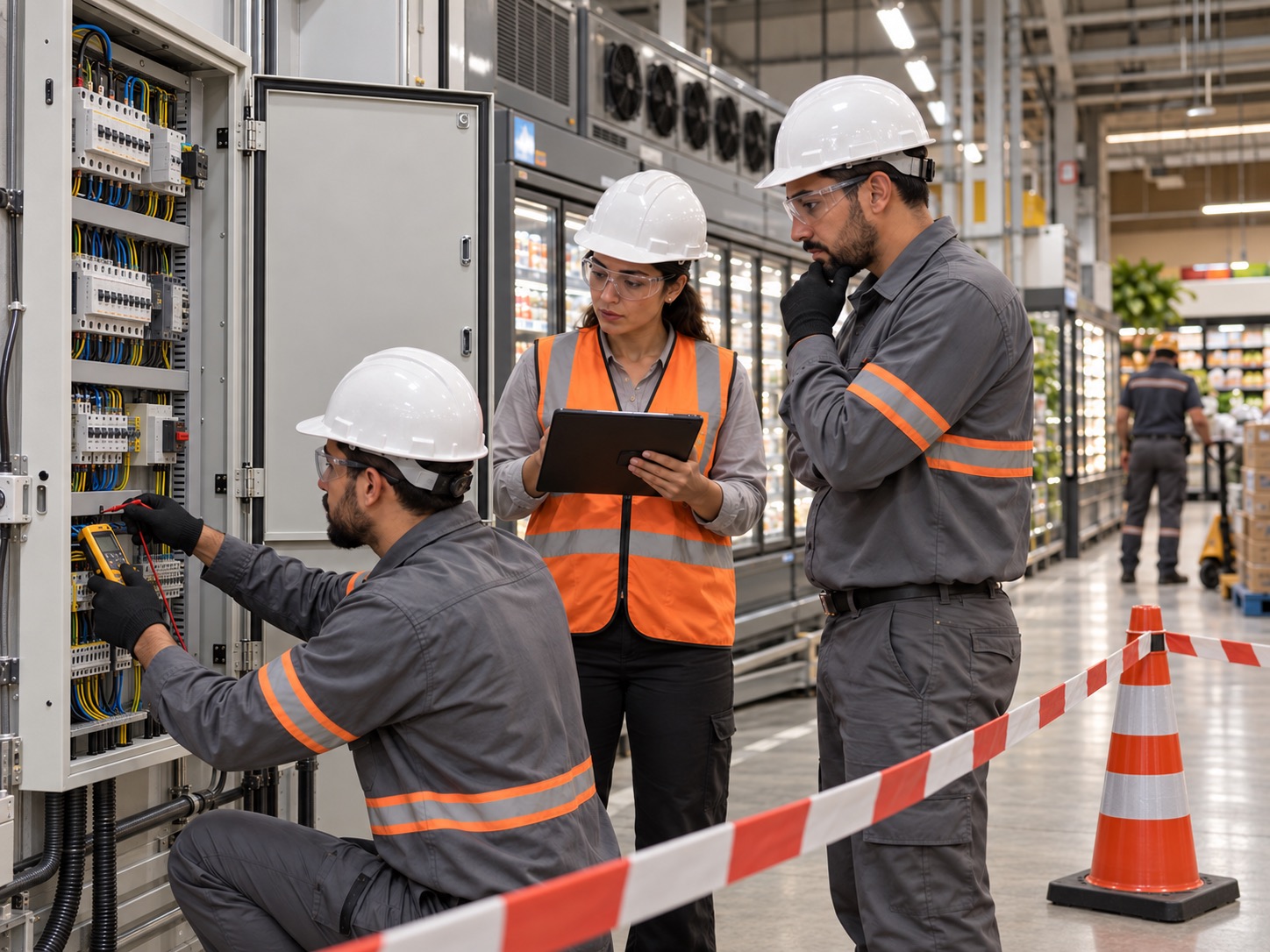 Operação industrial aguardando fornecimento técnico crítico.