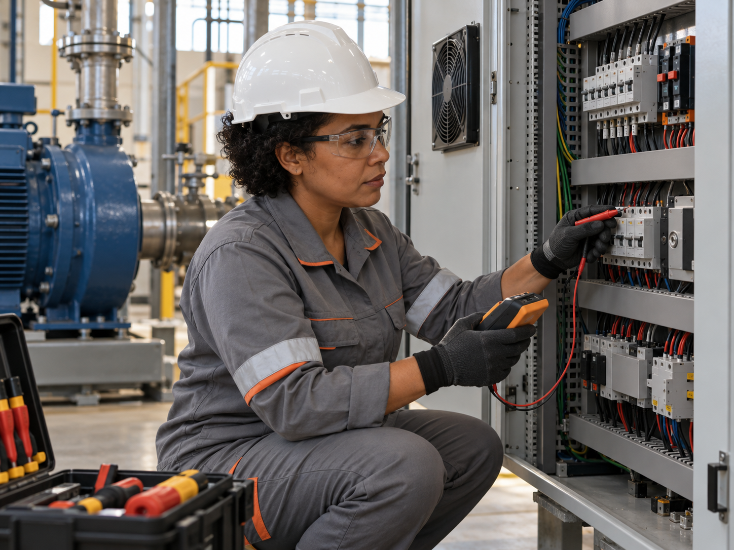 Diagnóstico técnico de manutenção industrial.